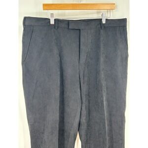 Perry Ellis Mens Black Corduroy Principles Pants 38x32 NWT 46FB7020PS
